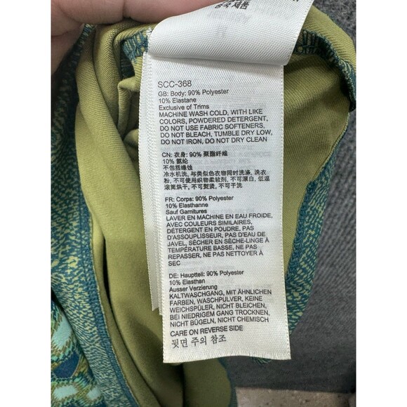 Marmot Becca Dress Medium Green Blue Sleeveless Fit Flare V-Neck Active Outdoor - Picture 6 of 9